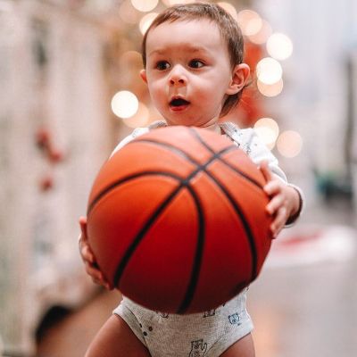 Holly Monteleone's son  Saint Sherman playing.